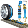 Fahrzeugtransporter mit Seilwinde
